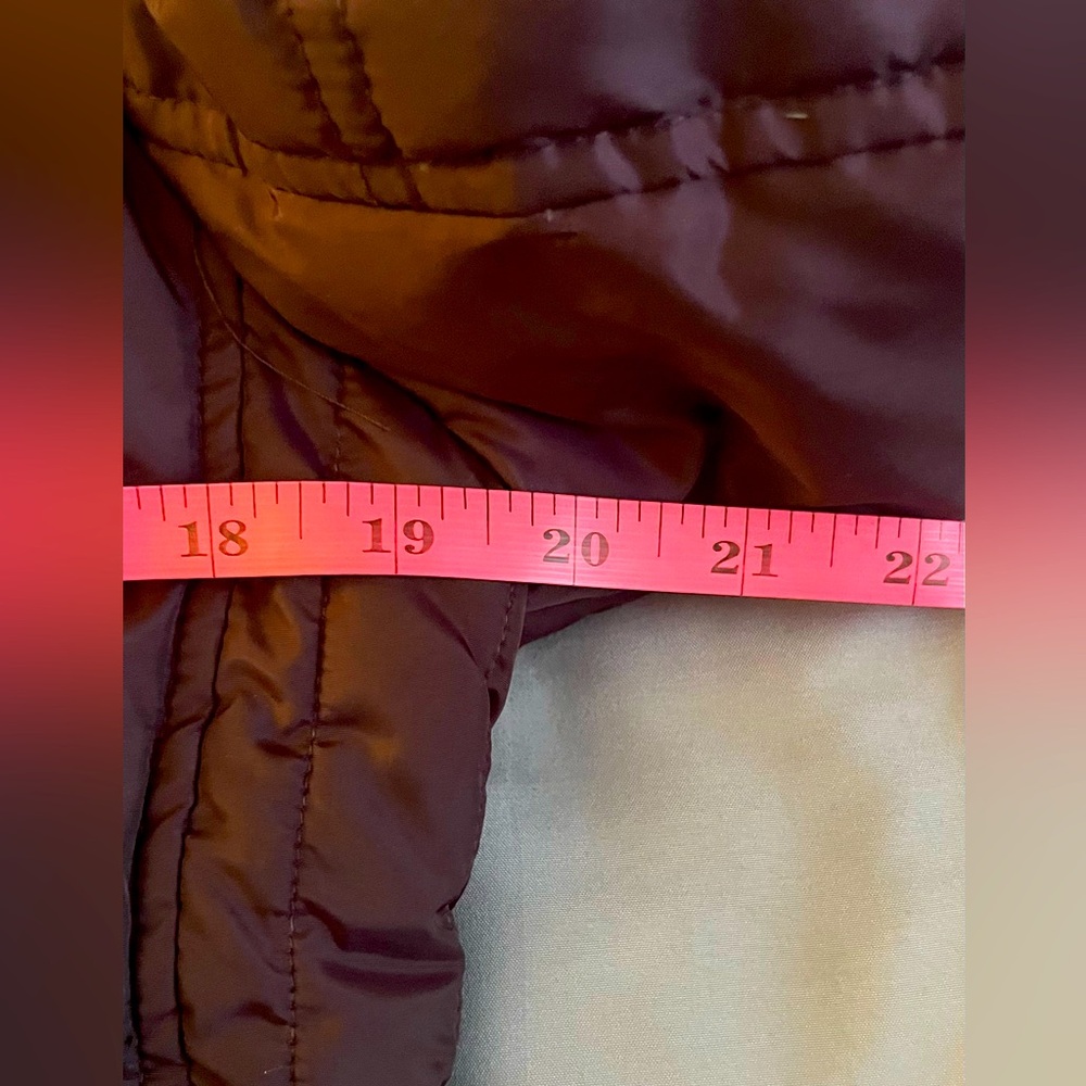 LONDON FOG Women's Diamond Quilted Down Coat. Color: Burgundy. Size: Small. - Picture 8 of 12